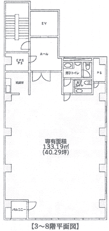 3F~8F間取り図